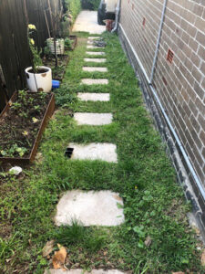 Lawns and stepping stones